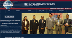 Desktop Screenshot of dohatoastmasters.org